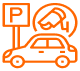 Parking spaces in the ratio of 1:25