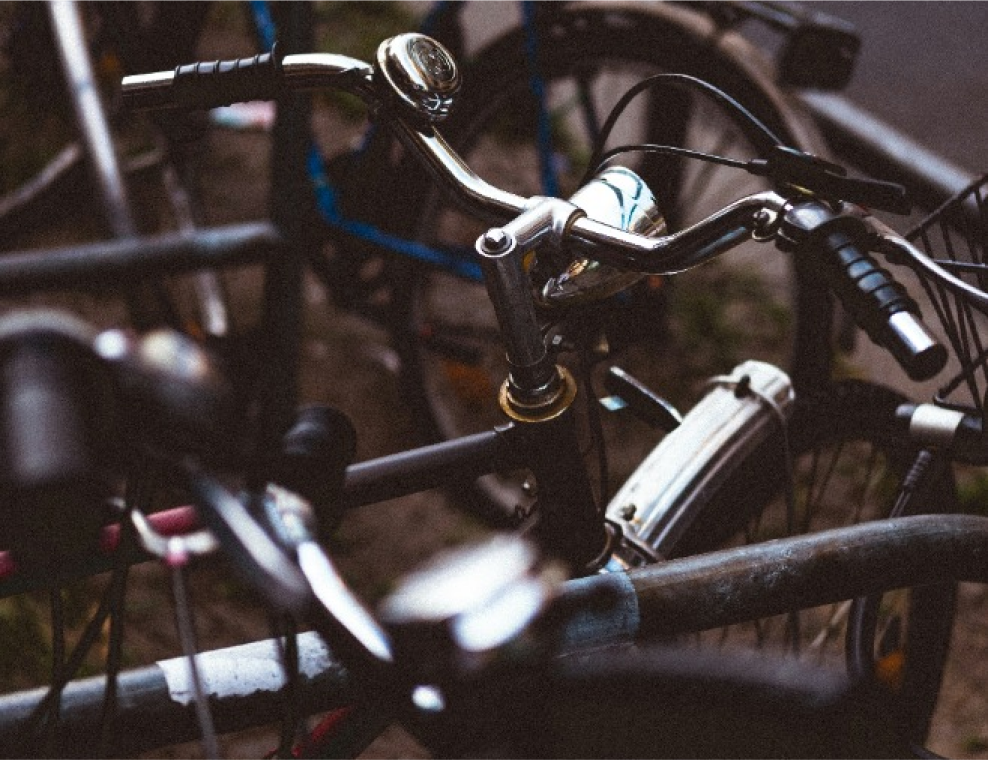 Bicycle storage, showers, changing rooms